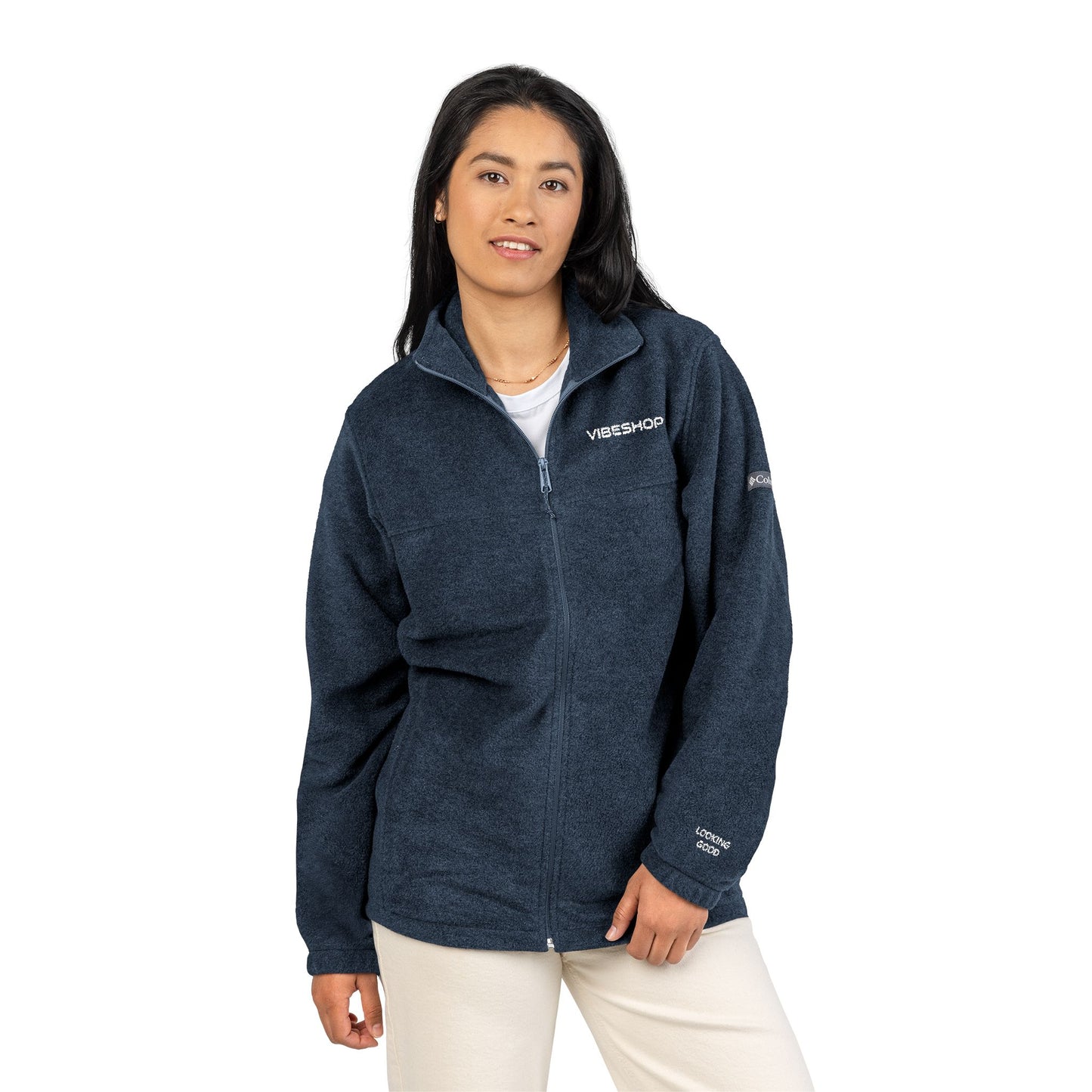 UniSex Columbia Fleece Jacket – Classic Charcoal Zip-Up