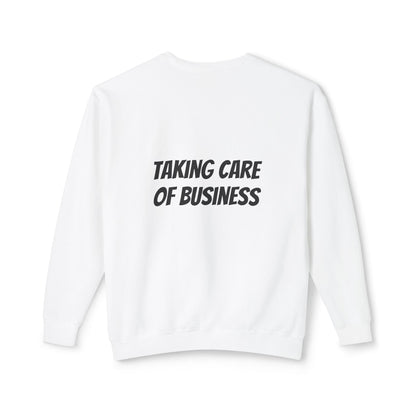 Vintage Rock Icon  Sweatshirt — 'Taking Care of Business' Graphic