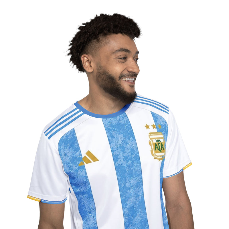 Argentina Messi #10 Soccer Jersey — Blue White Striped Men’s Football Shirt