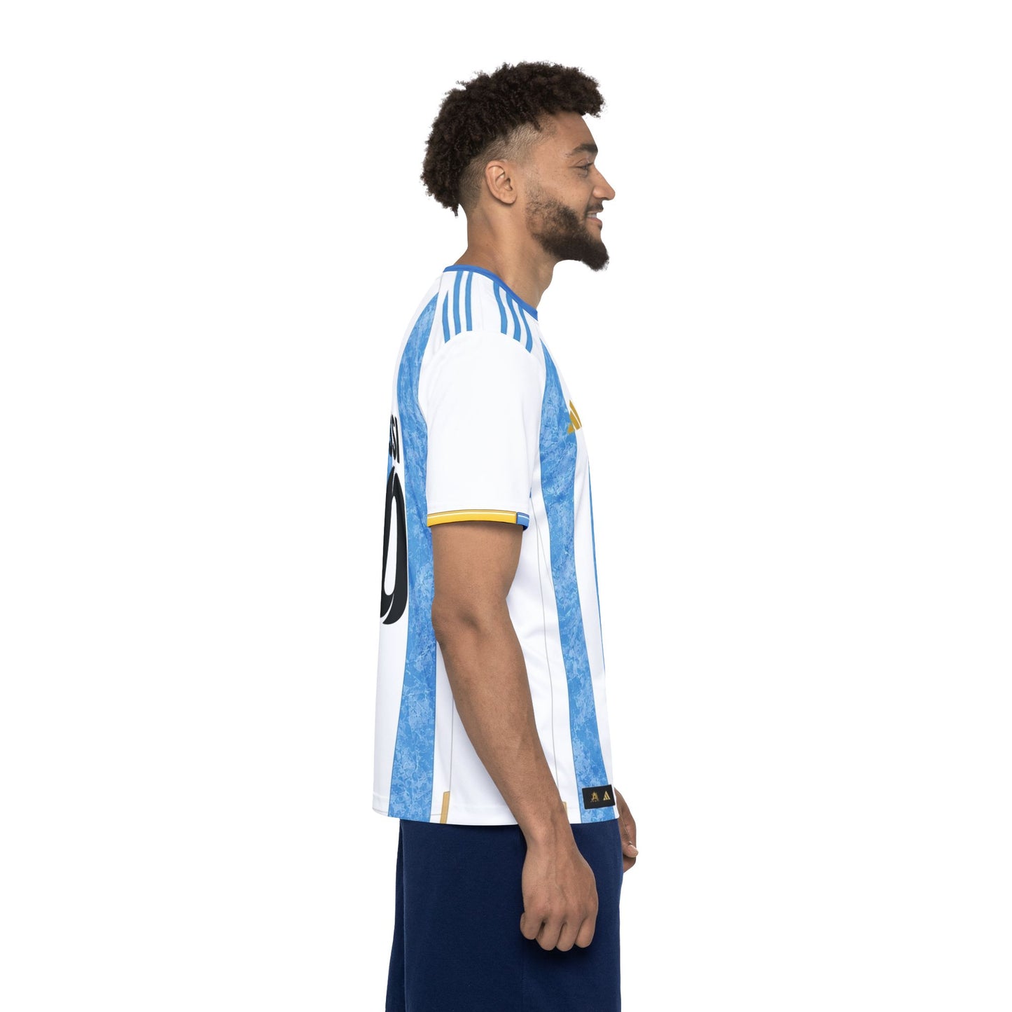 Argentina Messi #10 Soccer Jersey — Blue White Striped Men’s Football Shirt
