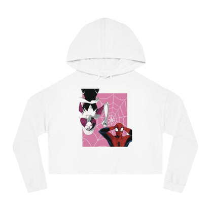 Spider-Man & Gwen Cropped Hoodie — "I Have a Spider" Graphic Women’s Sweatshirt