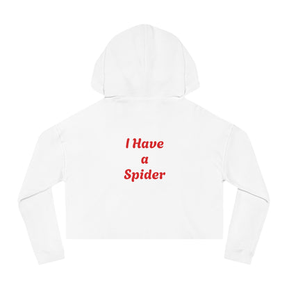 Spider-Man & Gwen Cropped Hoodie — "I Have a Spider" Graphic Women’s Sweatshirt