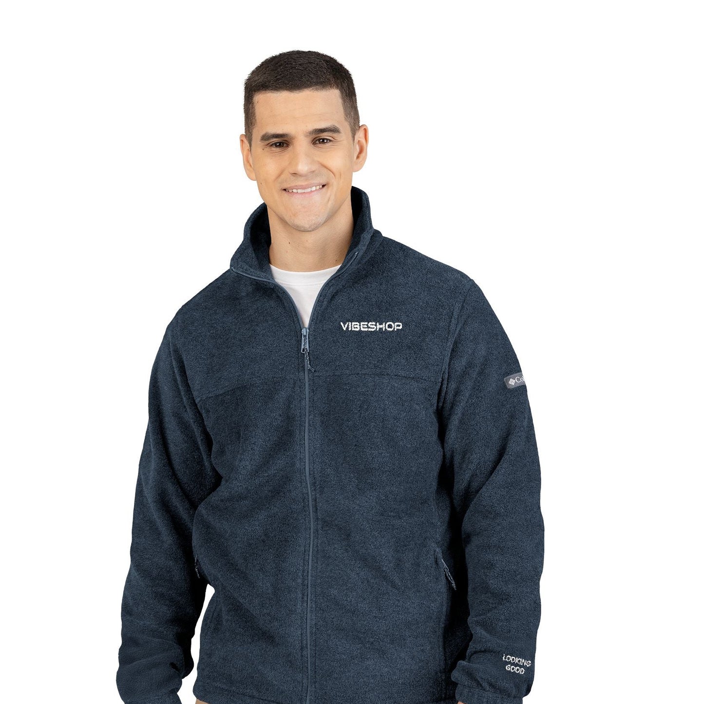 UniSex Columbia Fleece Jacket – Classic Charcoal Zip-Up