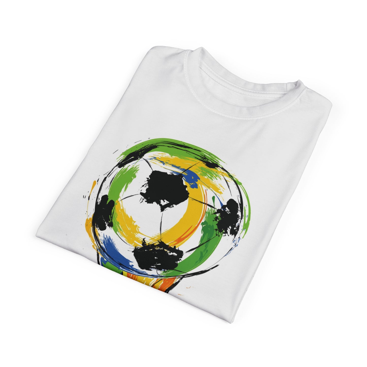 Soccer World Cup Trophy Tee — Abstract Football Art T-Shirt