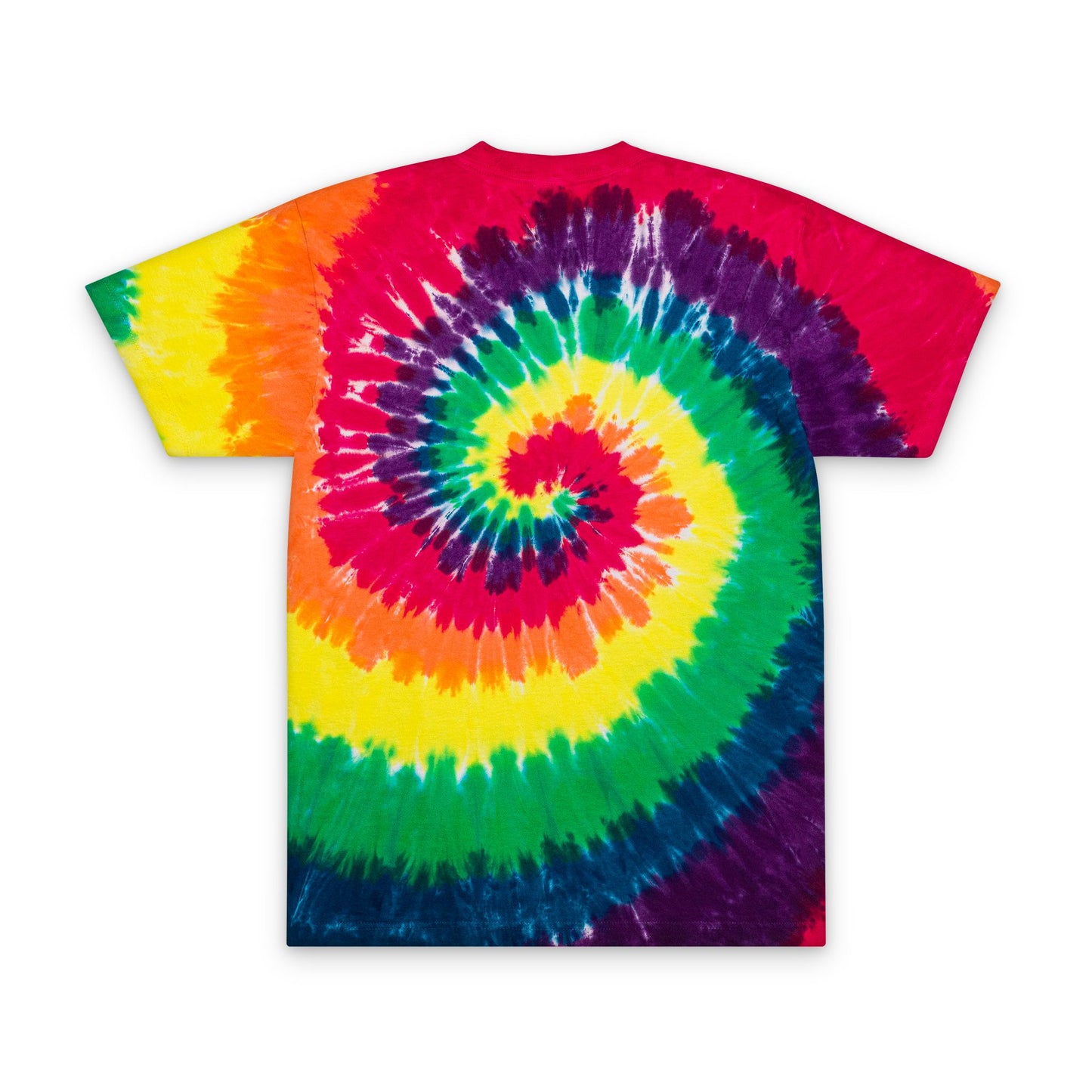 Tie-Dye Spiral T-Shirt — Embroidered "R.I.P. Crushes" Retro Tee