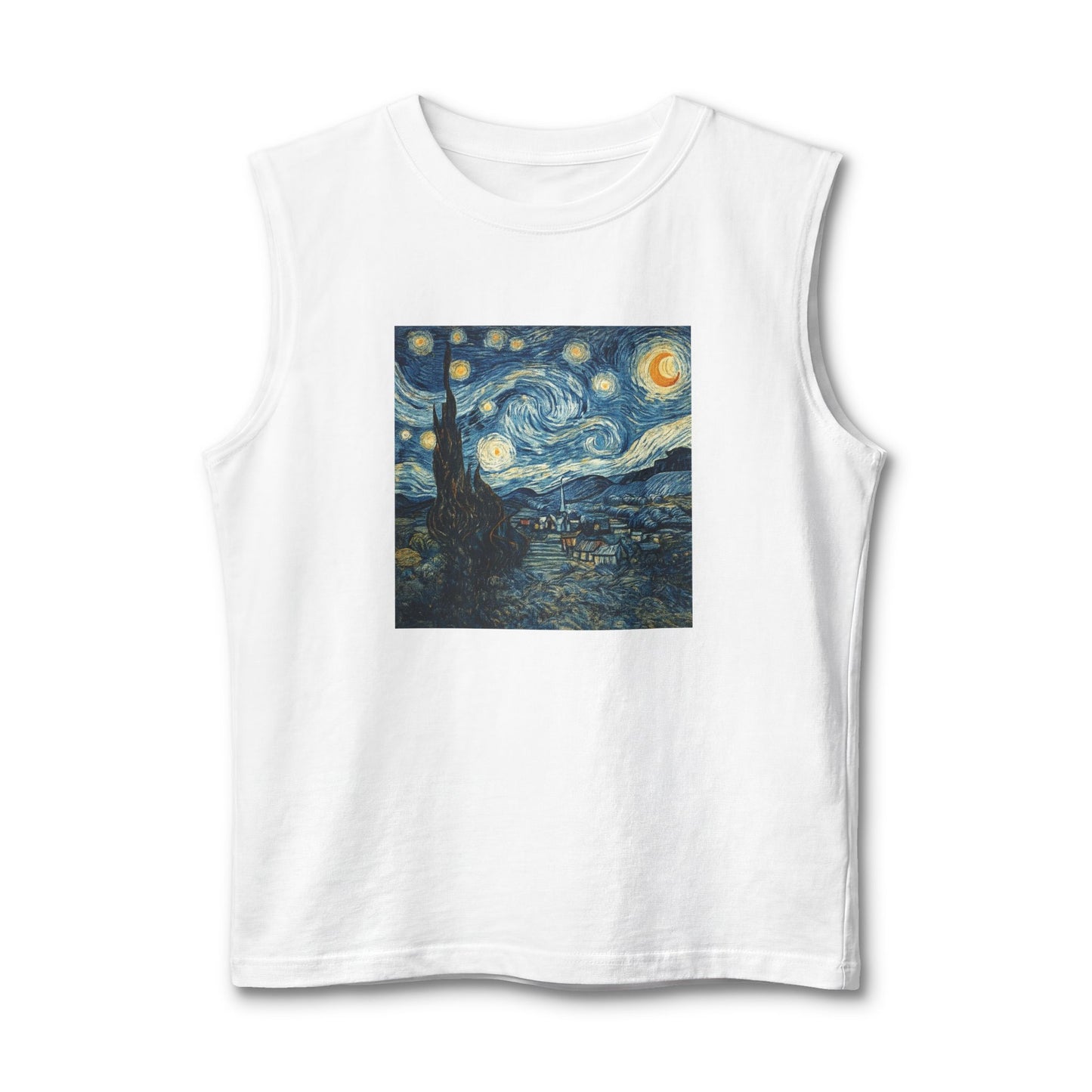 Starry Night Muscle Tank — Van Gogh Inspired Art Print