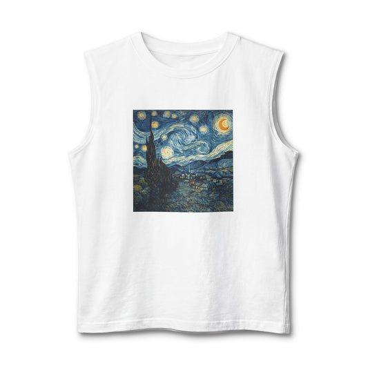 Starry Night Muscle Tank — Van Gogh Inspired Art Print
