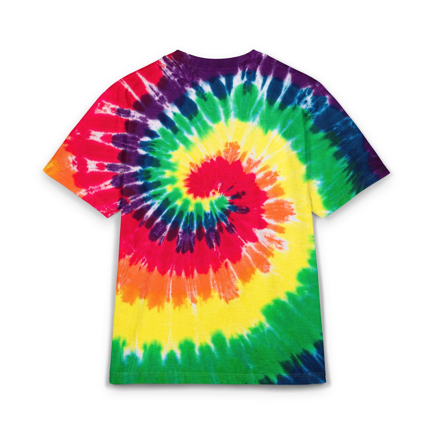 Tie-Dye Spiral T-Shirt — Embroidered "R.I.P. Crushes" Retro Tee