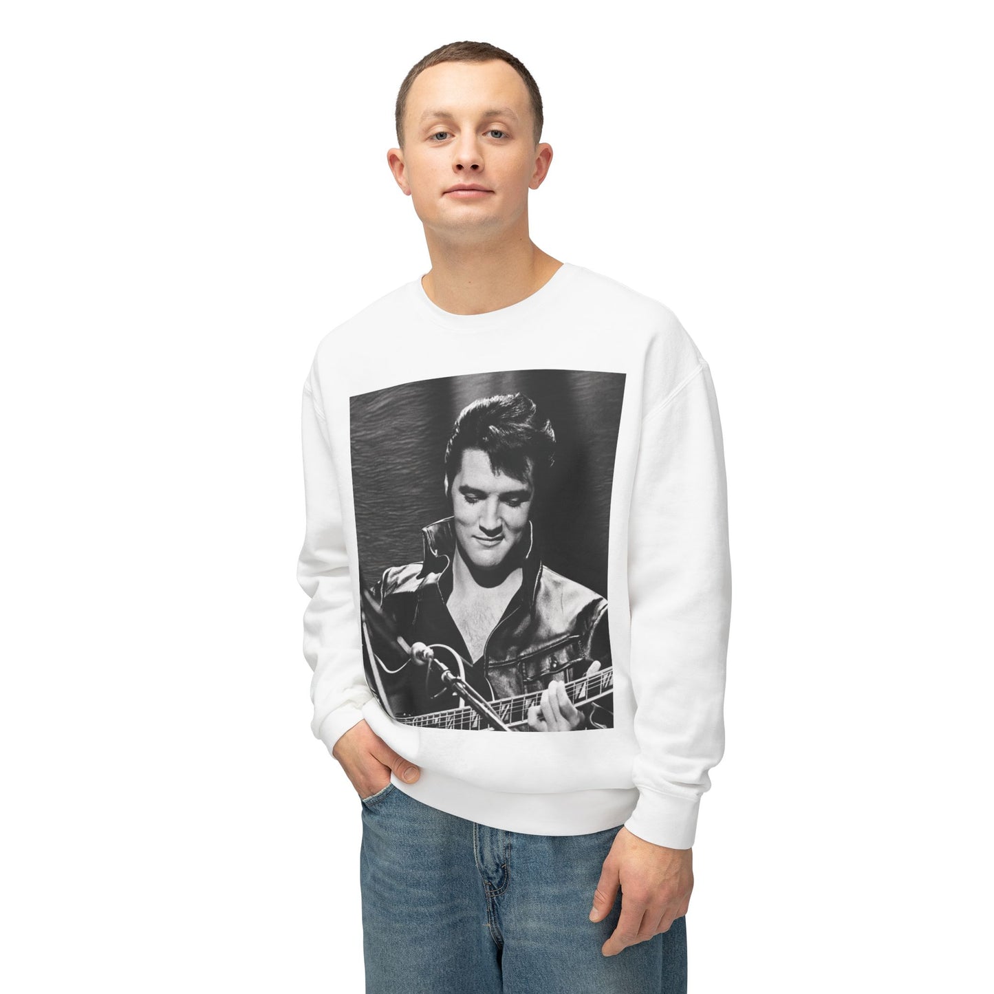 Vintage Rock Icon  Sweatshirt — 'Taking Care of Business' Graphic