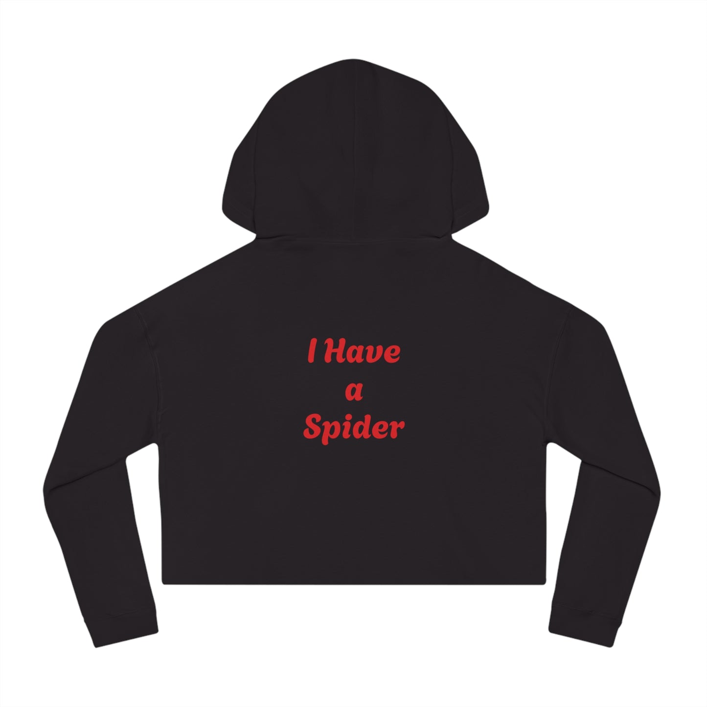 Spider-Man & Gwen Cropped Hoodie — "I Have a Spider" Graphic Women’s Sweatshirt