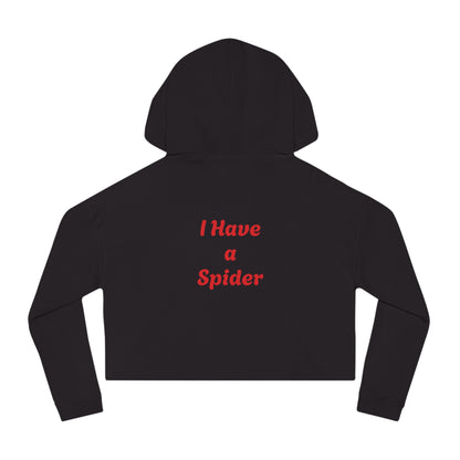 Spider-Man & Gwen Cropped Hoodie — "I Have a Spider" Graphic Women’s Sweatshirt