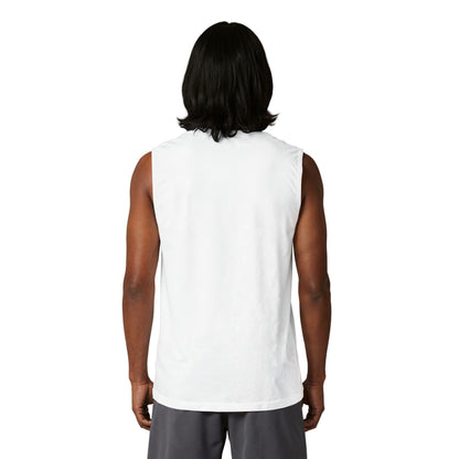 Billy Eilish Graphic Muscle Tank — Black & White Portrait with Flame Accent