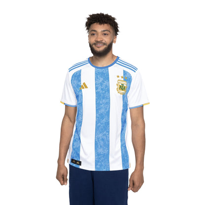 Argentina Messi #10 Soccer Jersey — Blue White Striped Men’s Football Shirt