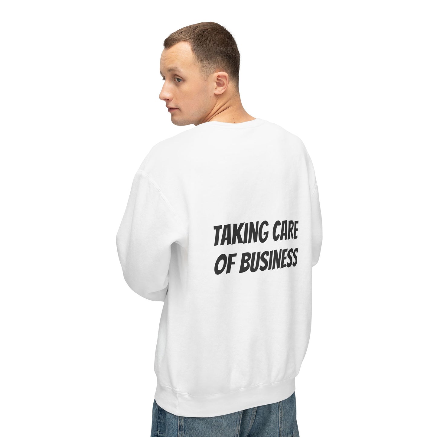Vintage Rock Icon  Sweatshirt — 'Taking Care of Business' Graphic