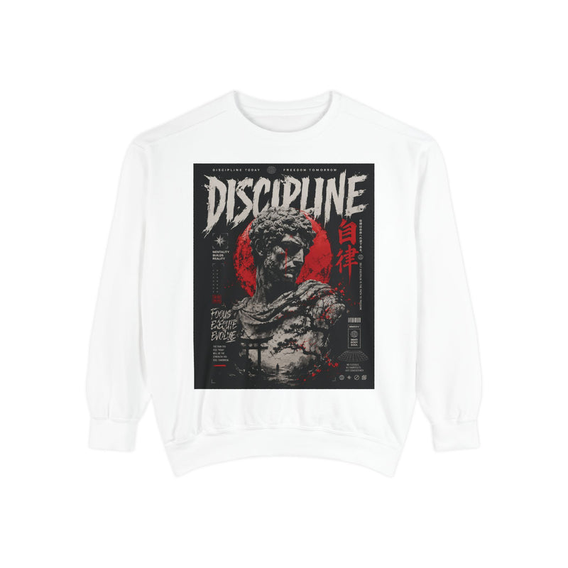 Discipline Statue Sweatshirt — 'Timeless' Graphic Crewneck