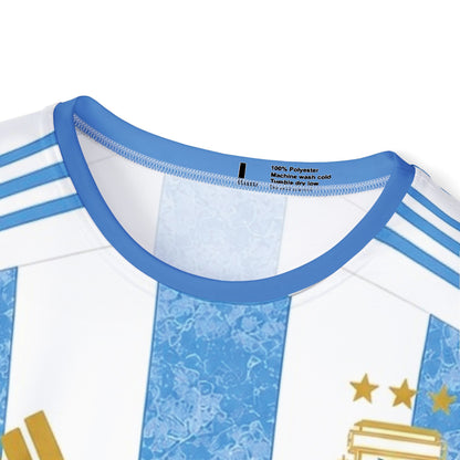 Argentina Messi #10 Soccer Jersey — Blue White Striped Men’s Football Shirt