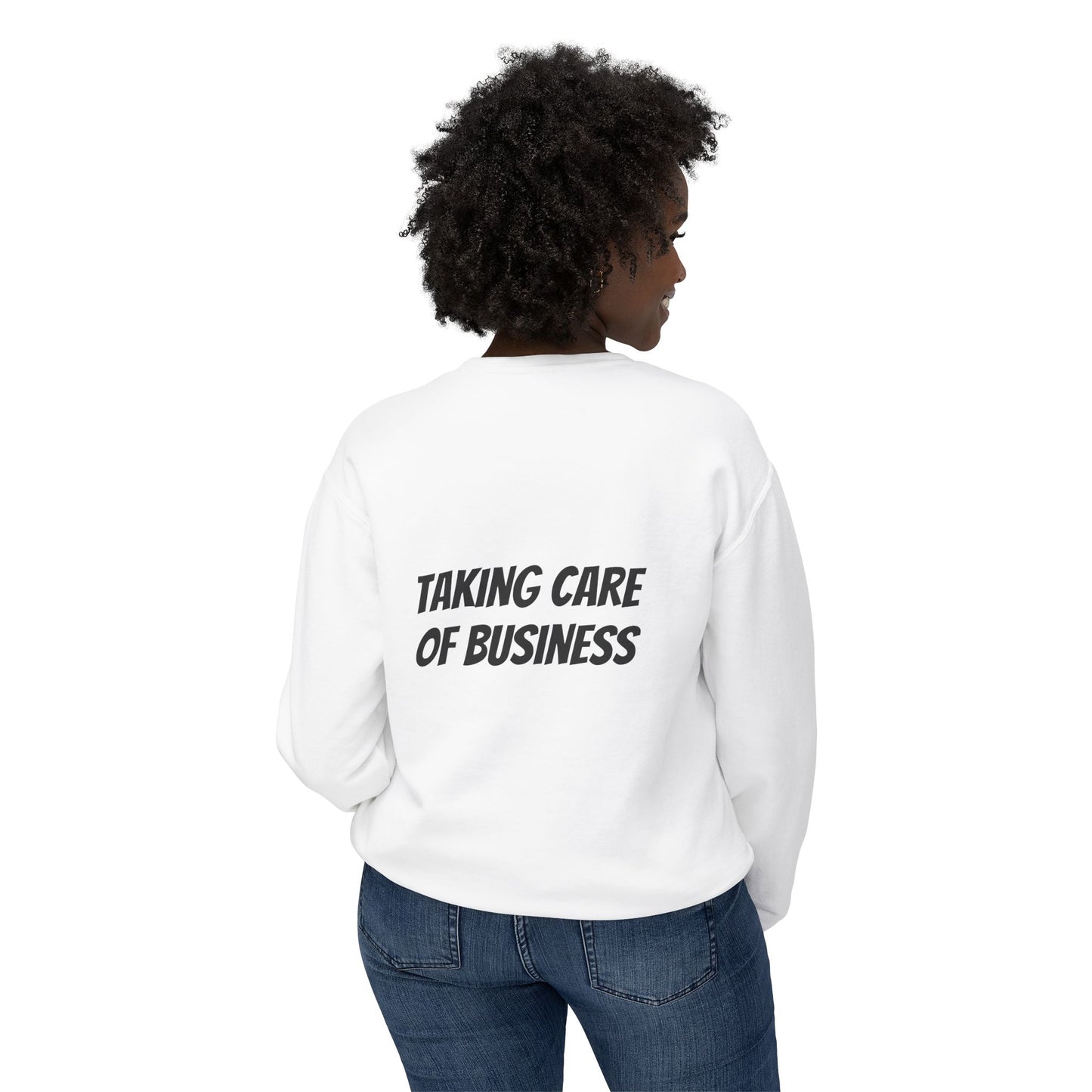 Vintage Rock Icon  Sweatshirt — 'Taking Care of Business' Graphic