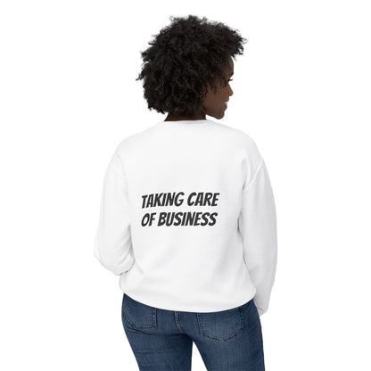 Vintage Rock Icon  Sweatshirt — 'Taking Care of Business' Graphic