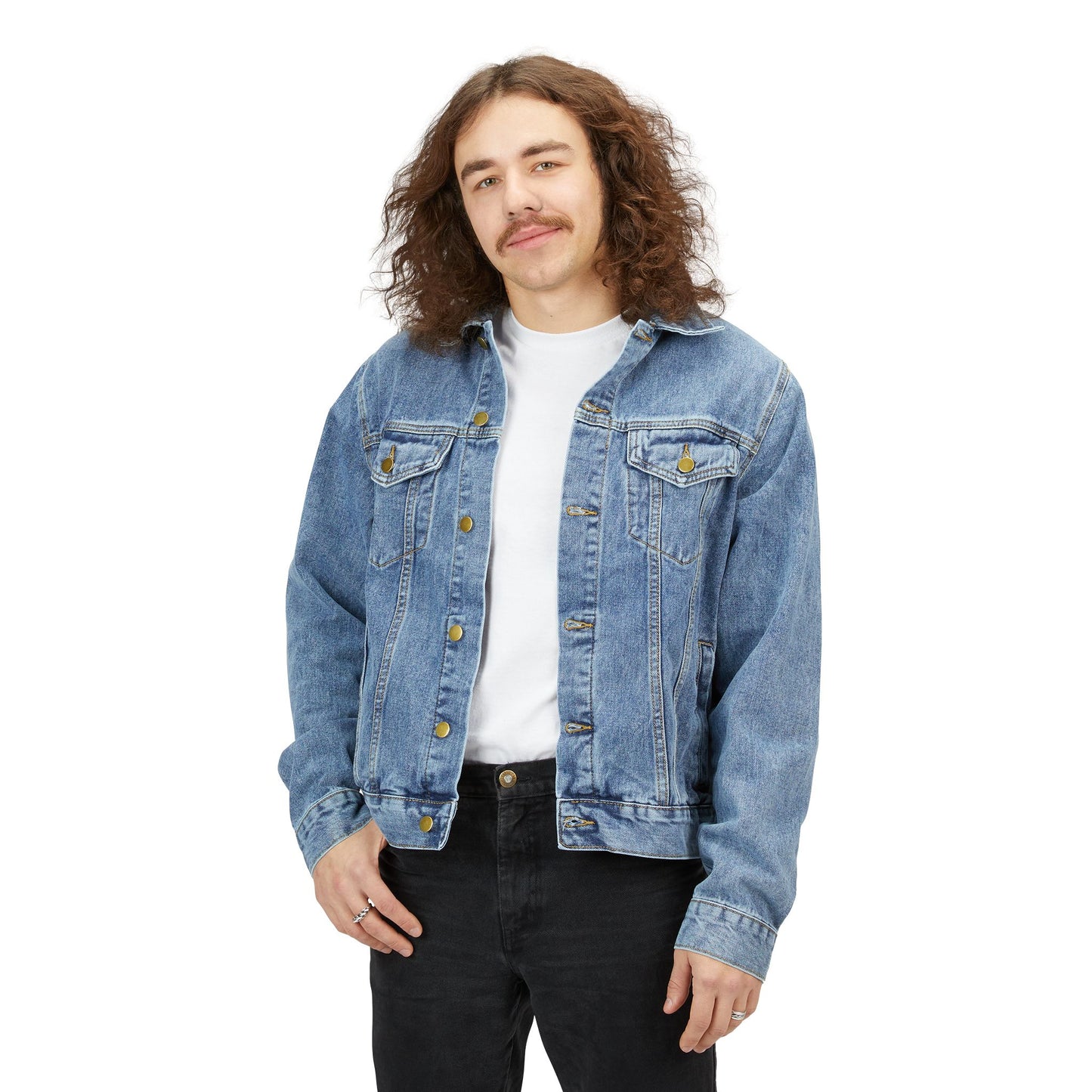 Porsche 928 Retro Poster Denim Jacket — Men's Vintage Car Graphic Jacket