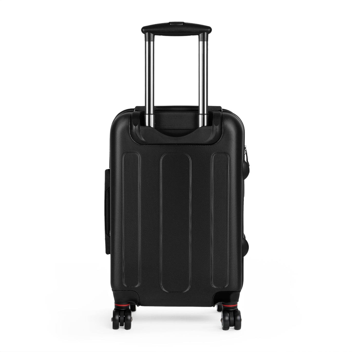 Wavy Black & White Carry-On Suitcase — Modern Abstract Travel Luggage