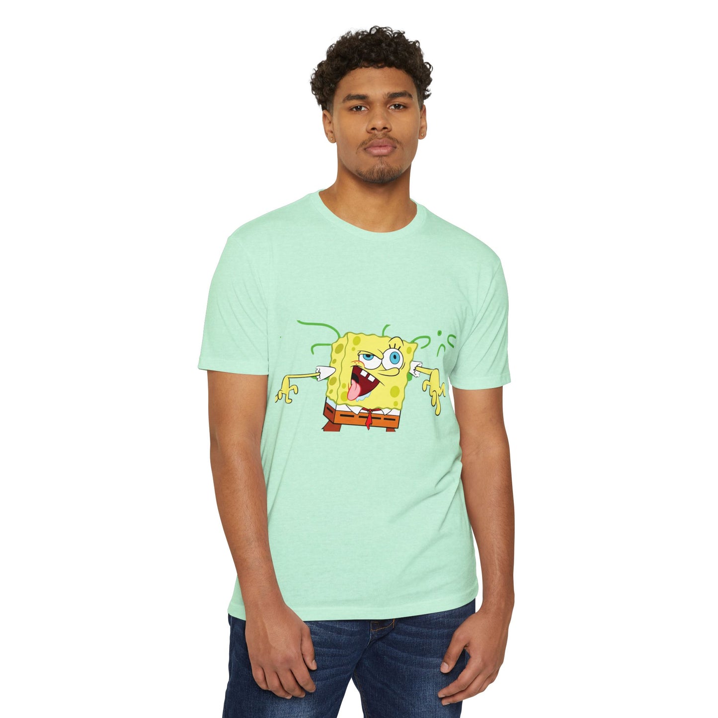 Sponge Cartoon Funny Face T-Shirt
