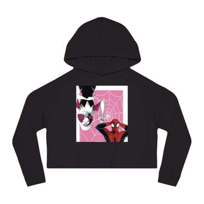 Spider-Man & Gwen Cropped Hoodie — "I Have a Spider" Graphic Women’s Sweatshirt