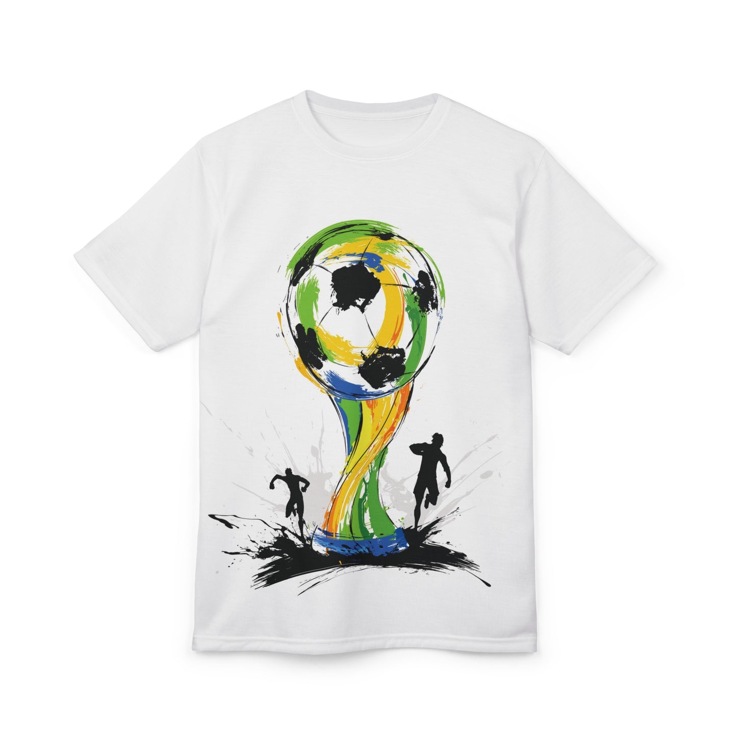 Soccer World Cup Trophy Tee — Abstract Football Art T-Shirt