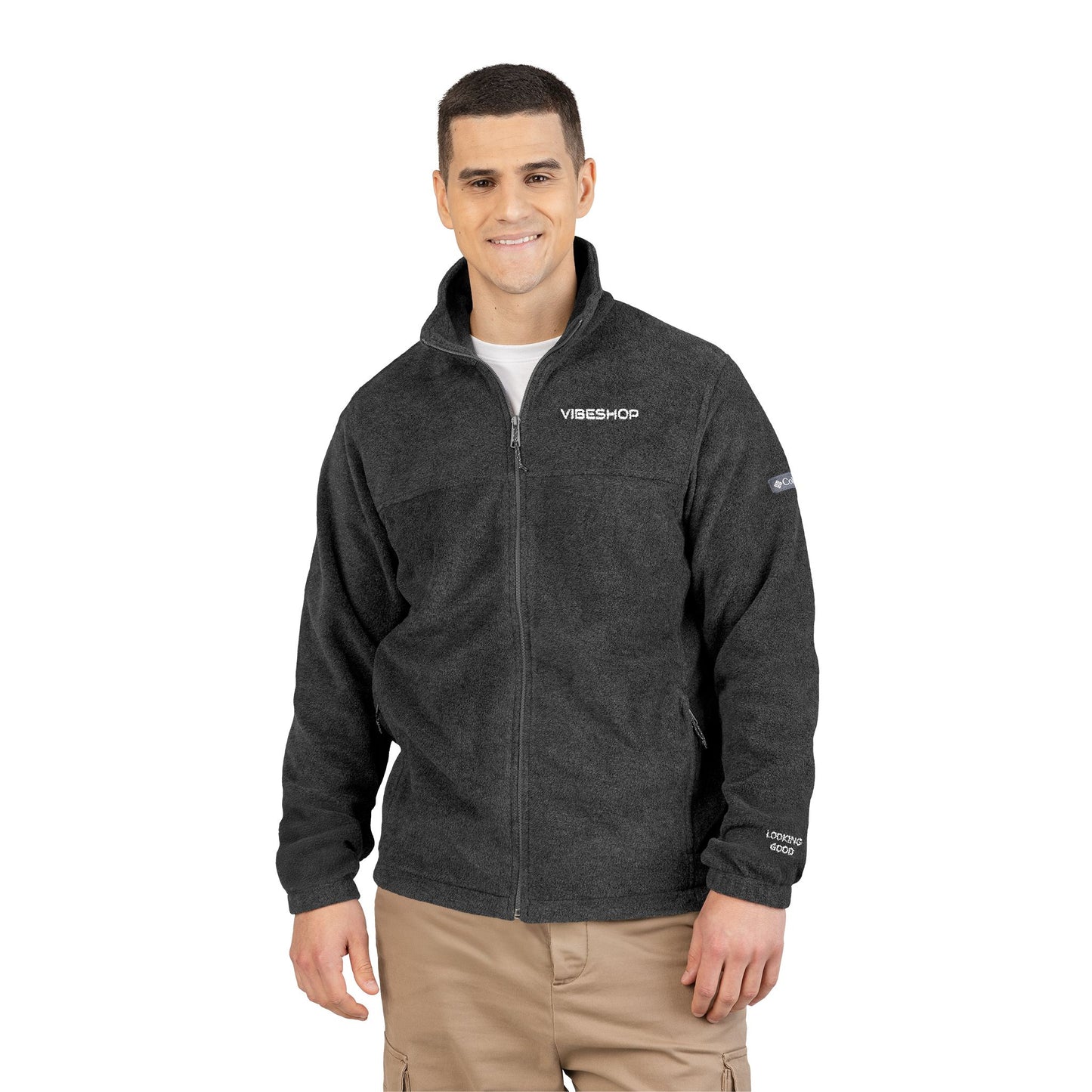 UniSex Columbia Fleece Jacket – Classic Charcoal Zip-Up